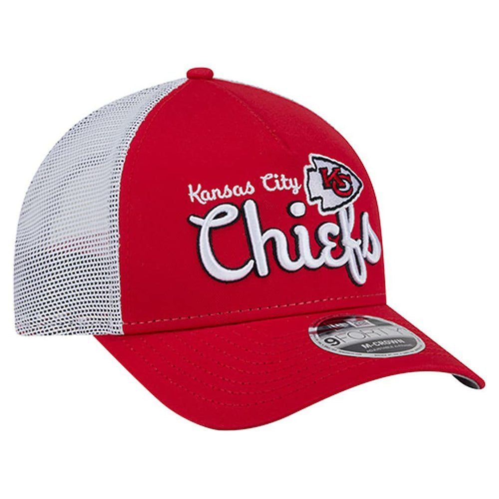 Kansas City Chiefs New Era Side Lines 9FORTY Adjustable Hat - Red discount