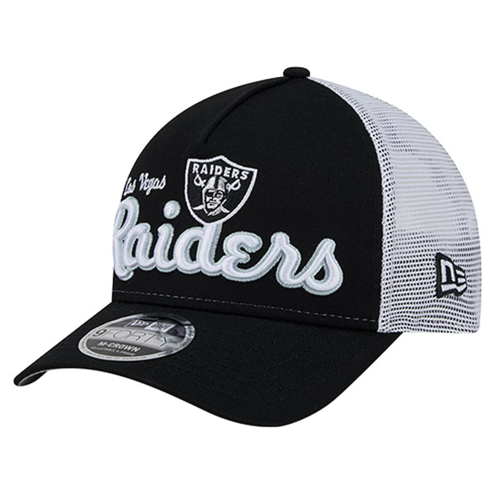 Las Vegas Raiders New Era Side Lines 9FORTY Adjustable Hat - Black sale