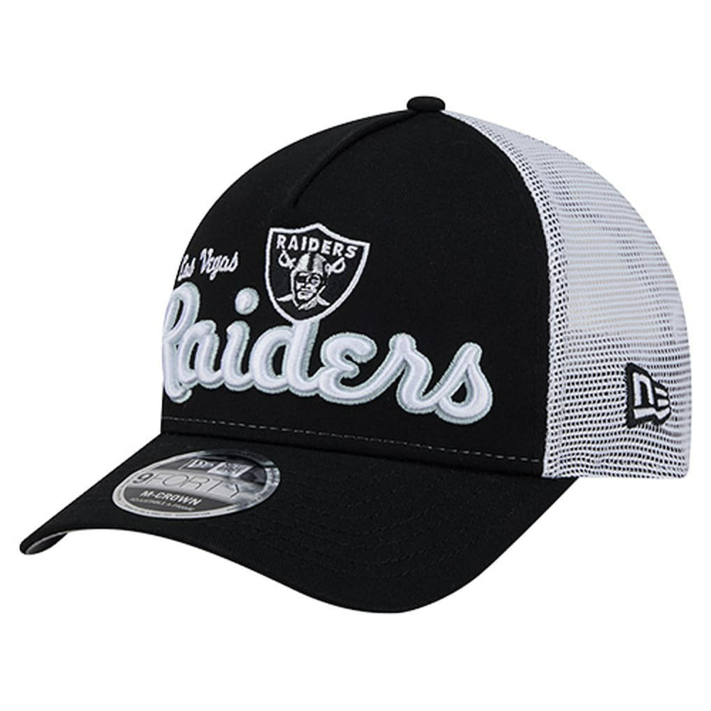 Las Vegas Raiders New Era Side Lines 9FORTY Adjustable Hat - Black sale
