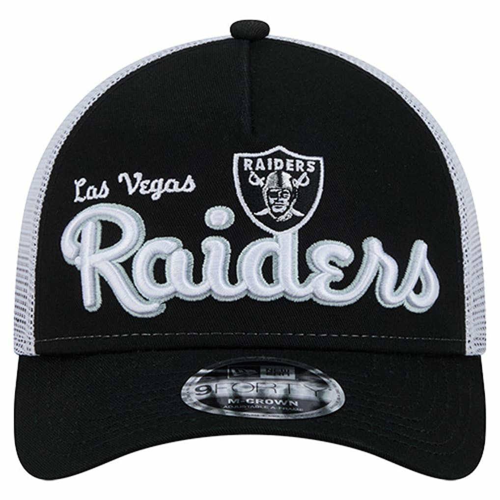 Las Vegas Raiders New Era Side Lines 9FORTY Adjustable Hat - Black sale