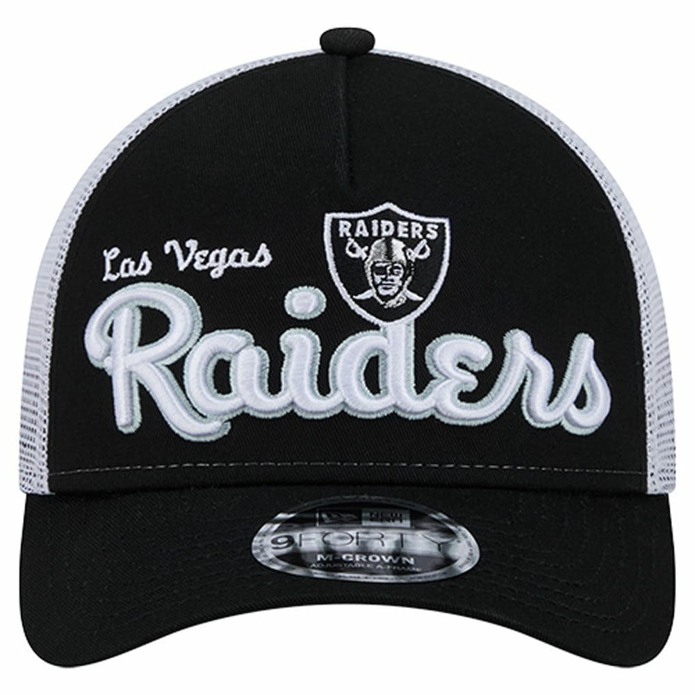 Las Vegas Raiders New Era Side Lines 9FORTY Adjustable Hat - Black sale