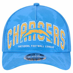 Los Angeles Chargers New Era Tie Dye Fade 9Forty M-Crown A-Frame Adjustable Hat - Powder Blue on sale