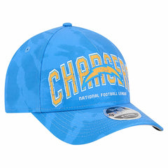 Los Angeles Chargers New Era Tie Dye Fade 9Forty M-Crown A-Frame Adjustable Hat - Powder Blue on sale
