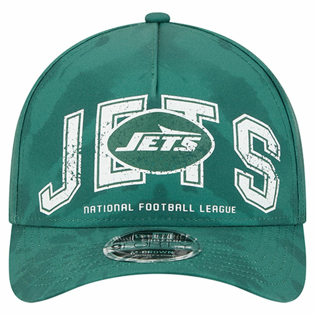 New York Jets New Era Tie Dye Fade 9Forty M-Crown A-Frame Adjustable Hat - Green on sale