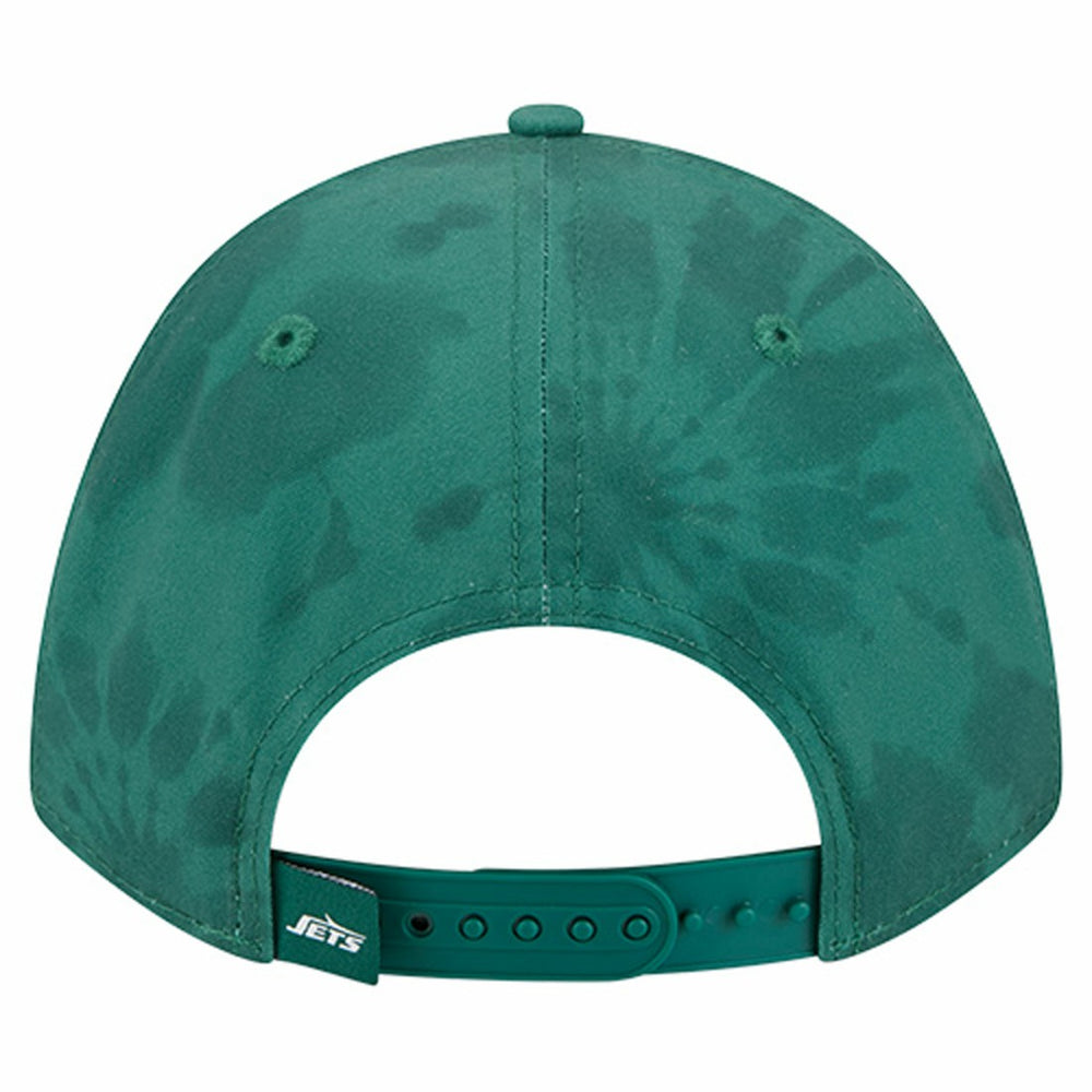 New York Jets New Era Tie Dye Fade 9Forty M-Crown A-Frame Adjustable Hat - Green on sale