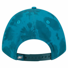 Philadelphia Eagles New Era Tie Dye Fade 9Forty M-Crown A-Frame Adjustable Hat - Midnight Green on sale