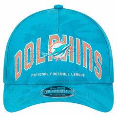 Miami Dolphins New Era Tie Dye Fade 9Forty M-Crown A-Frame Adjustable Hat - Aqua on sale