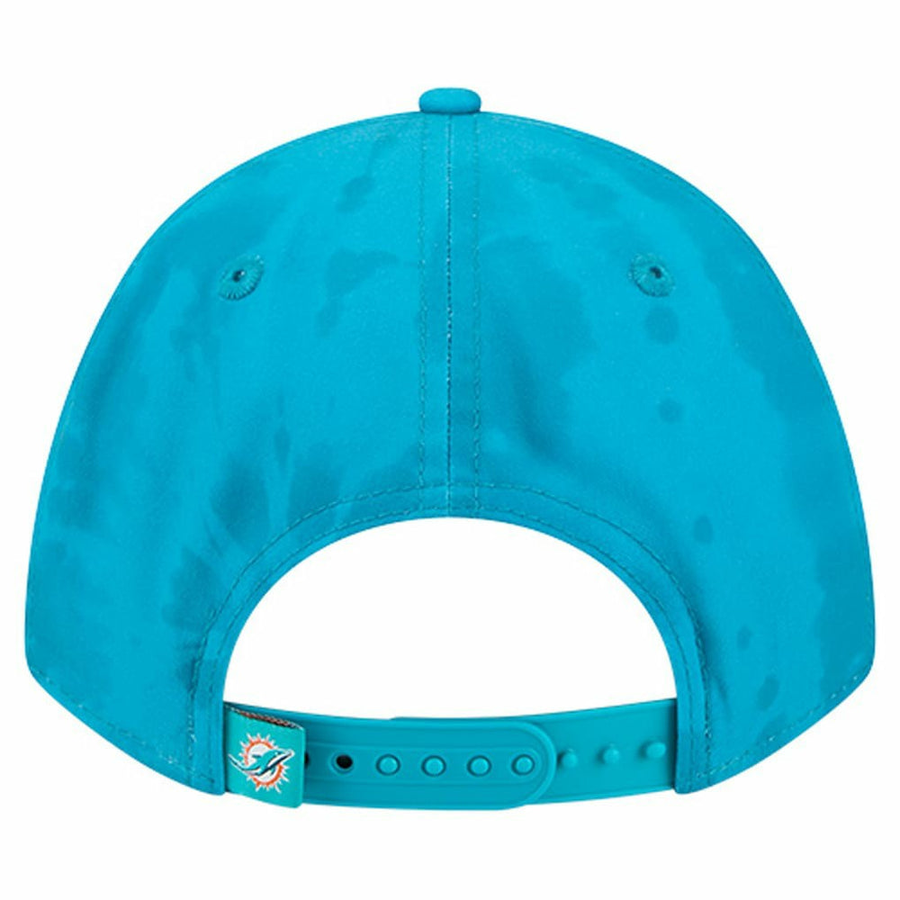 Miami Dolphins New Era Tie Dye Fade 9Forty M-Crown A-Frame Adjustable Hat - Aqua on sale