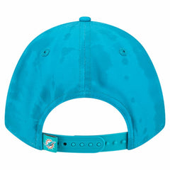 Miami Dolphins New Era Tie Dye Fade 9Forty M-Crown A-Frame Adjustable Hat - Aqua on sale