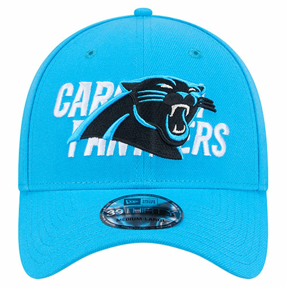 Carolina Panthers New Era Overlap Logo 39THIRTY Stretch Fit Hat - Blue discount