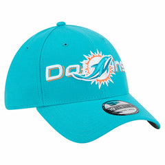 Miami Dolphins New Era Overlap Logo 39THIRTY Stretch Fit Hat - Aqua discount