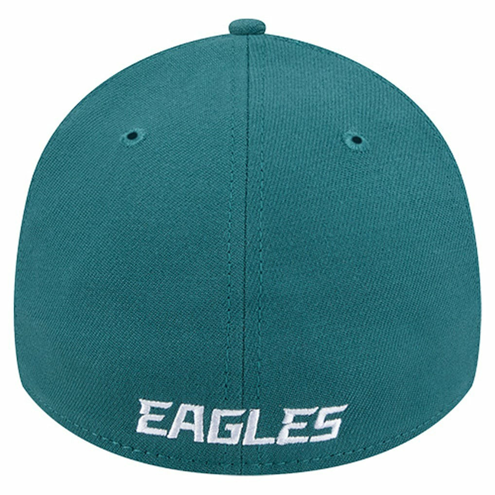 Philadelphia Eagles New Era Overlap Logo 39THIRTY Stretch Fit Hat - Midnight Green cheap