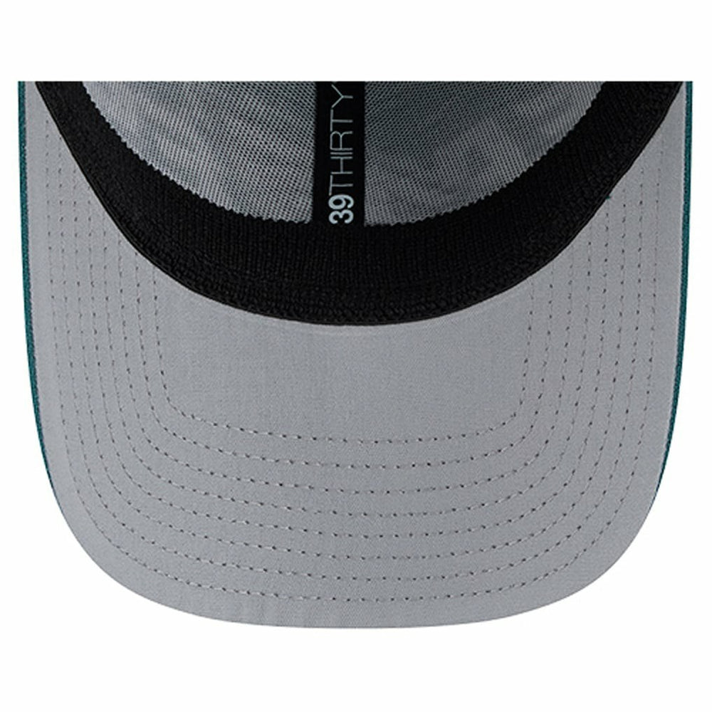 Philadelphia Eagles New Era Overlap Logo 39THIRTY Stretch Fit Hat - Midnight Green cheap