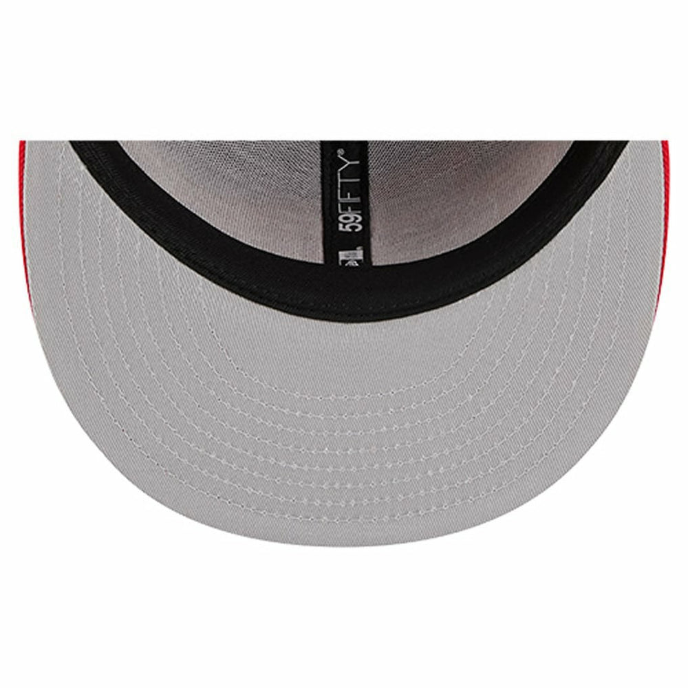Kansas City Chiefs New Era Overlap Wordmark 59FIFTY Fitted Hat - Red for sale