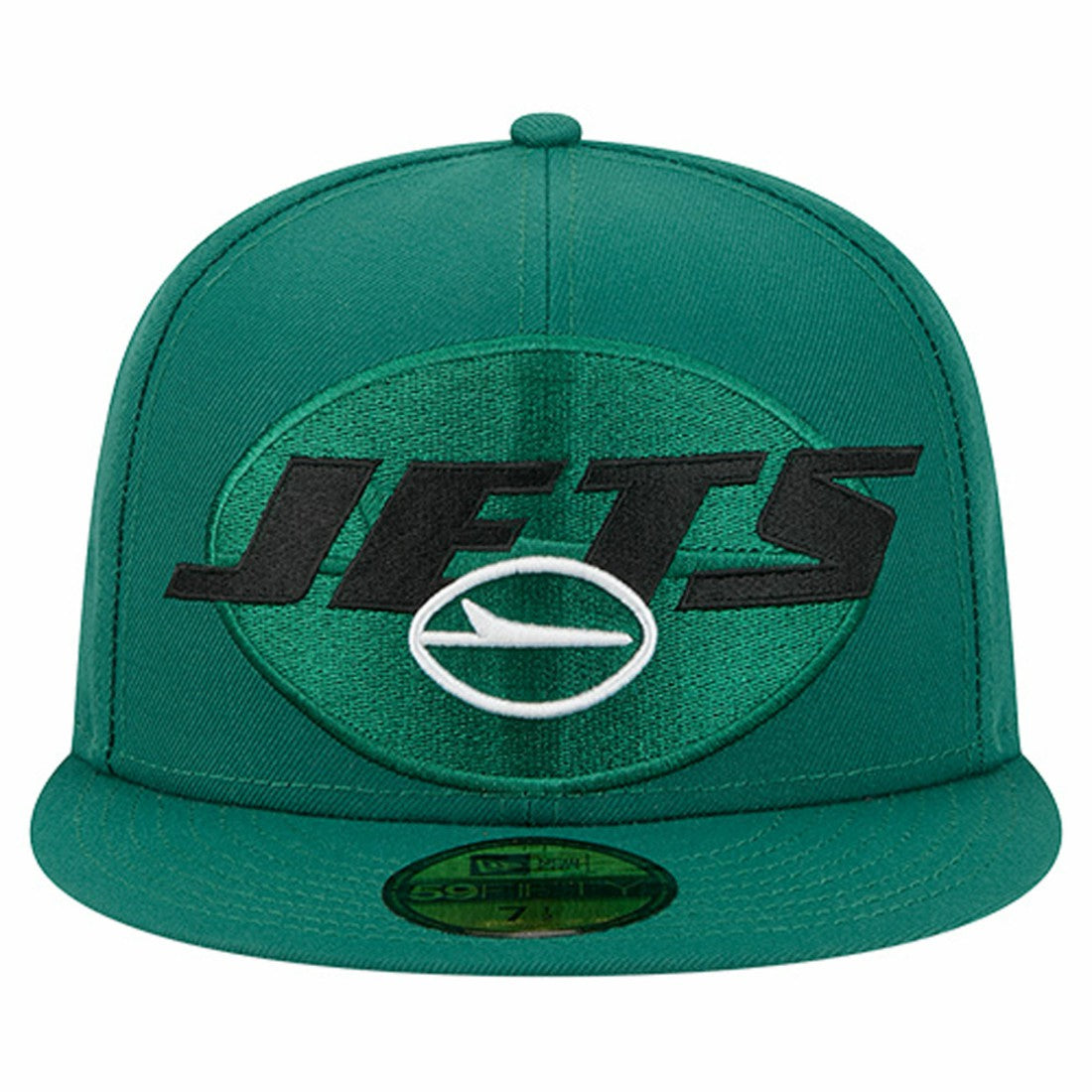 New York Jets New Era Overlap Wordmark 59FIFTY Fitted Hat - Green cheap