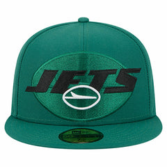 New York Jets New Era Overlap Wordmark 59FIFTY Fitted Hat - Green cheap