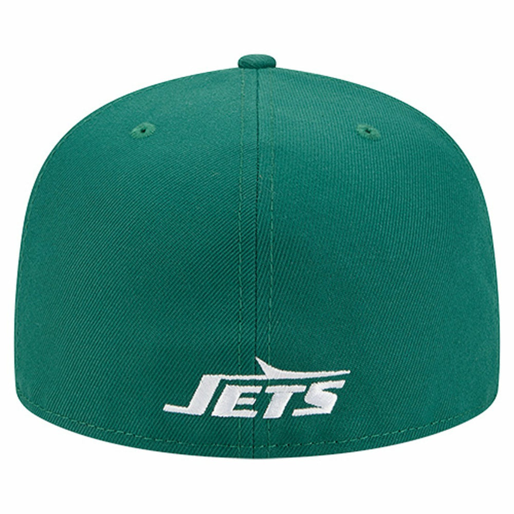 New York Jets New Era Overlap Wordmark 59FIFTY Fitted Hat - Green cheap
