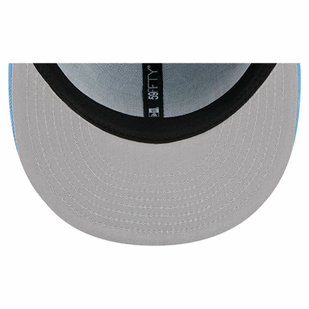 Tennessee Titans New Era Overlap Wordmark 59FIFTY Fitted Hat - Light Blue sale