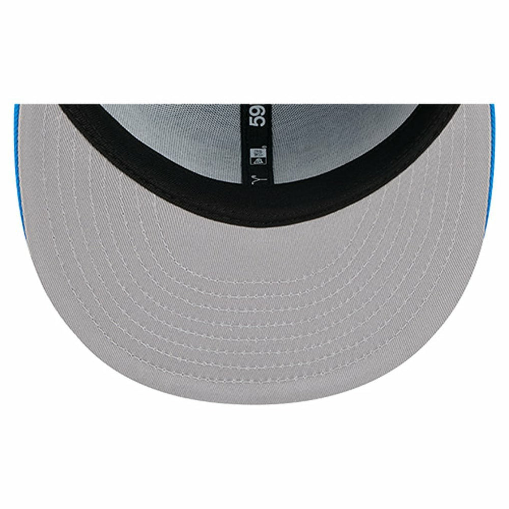 Detroit Lions New Era Overlap Wordmark 59FIFTY Fitted Hat - Blue online