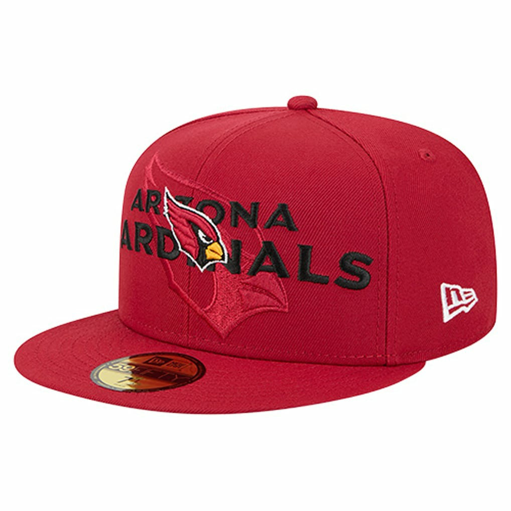 Arizona Cardinals New Era Overlap Wordmark 59FIFTY Fitted Hat - Cardinal on sale