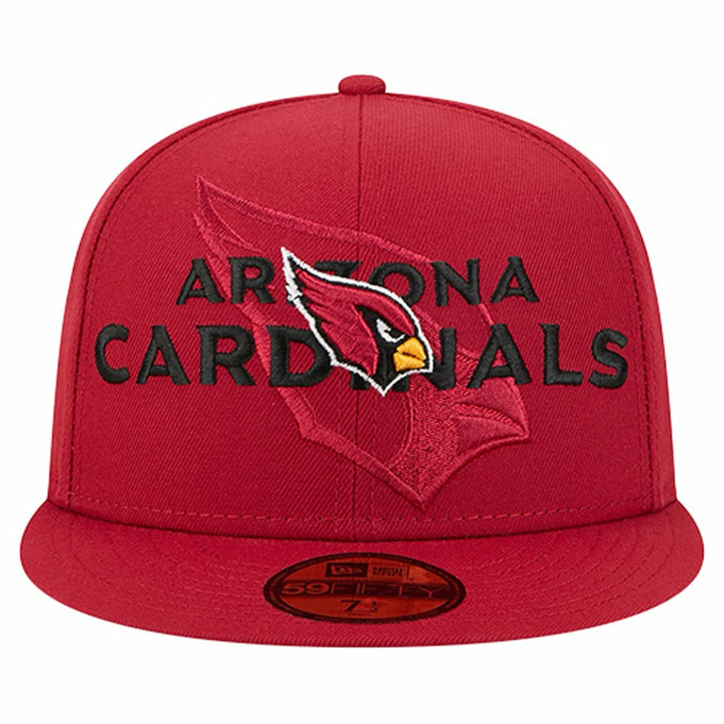 Arizona Cardinals New Era Overlap Wordmark 59FIFTY Fitted Hat - Cardinal on sale
