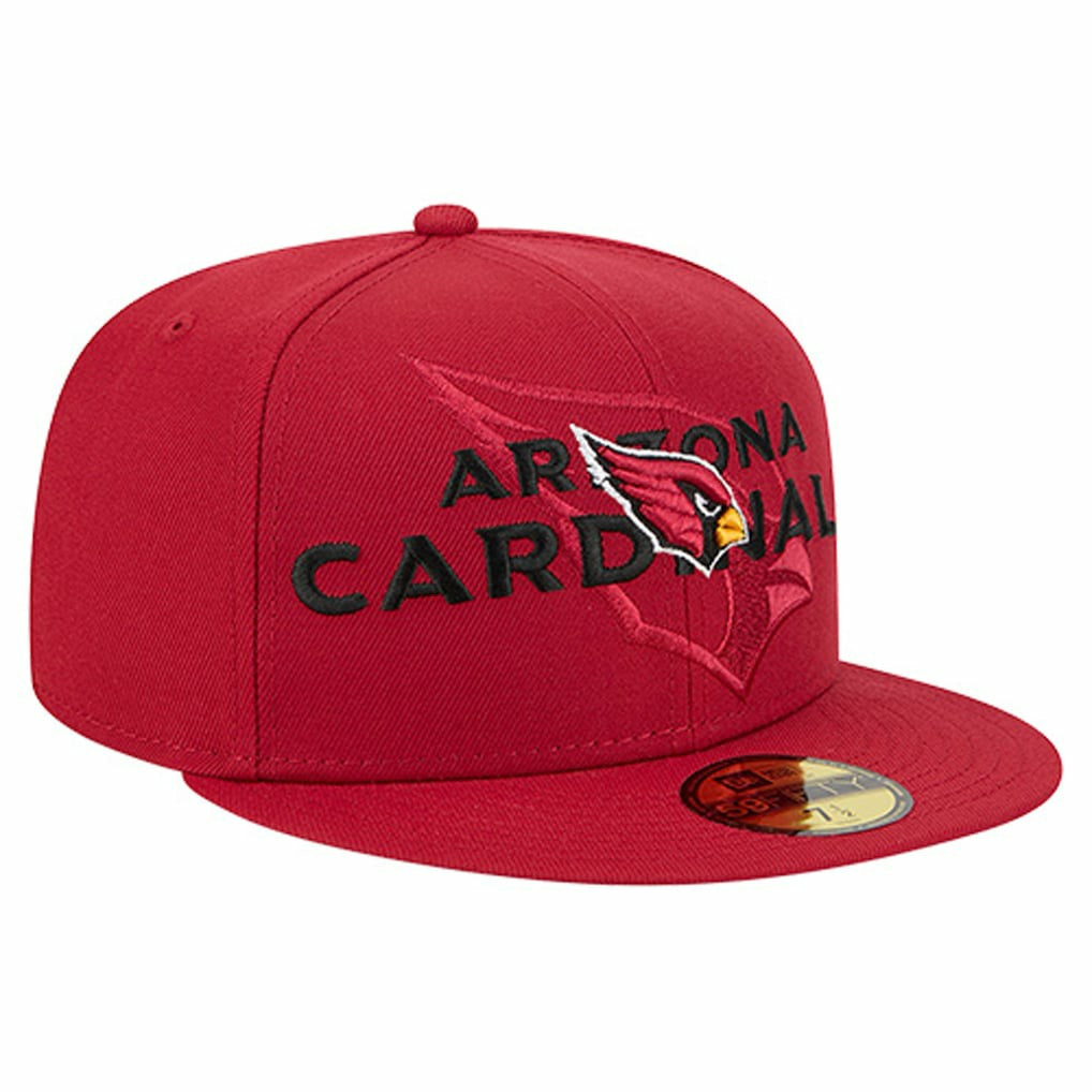 Arizona Cardinals New Era Overlap Wordmark 59FIFTY Fitted Hat - Cardinal on sale