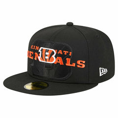Cincinnati Bengals New Era Overlap Wordmark 59FIFTY Fitted Hat - Black online