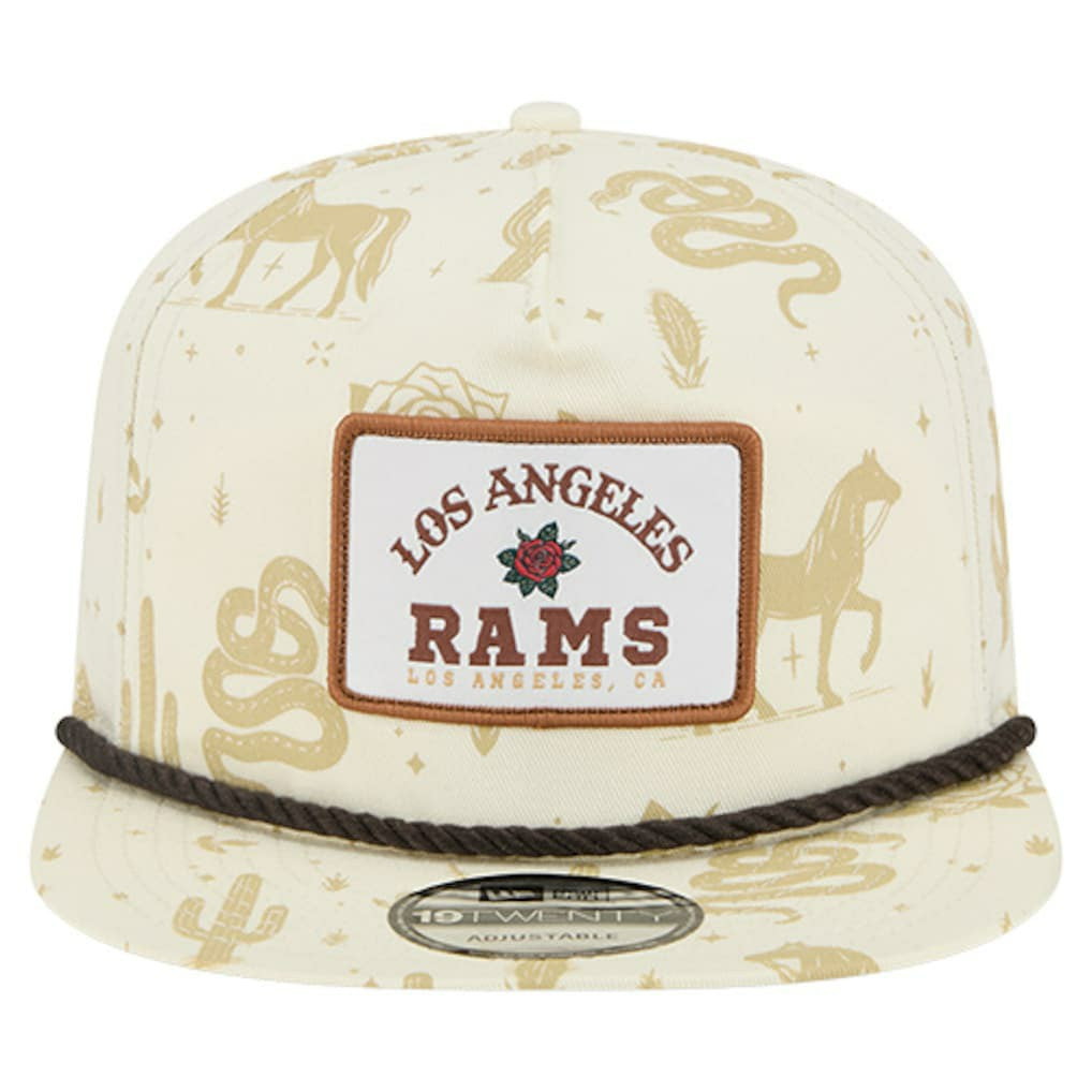 Los Angeles Rams New Era Desert Rose 19TWENTY Adjustable Hat - Cream outlet