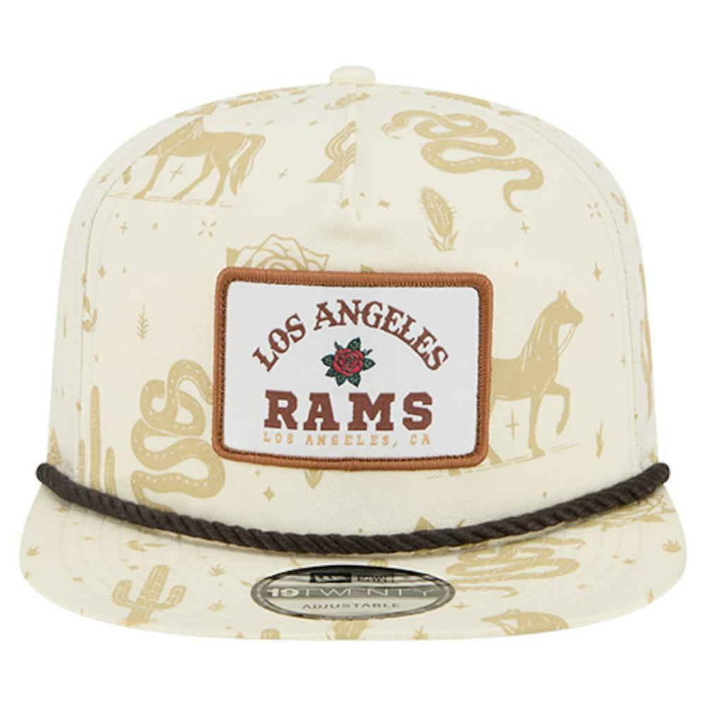 Los Angeles Rams New Era Desert Rose 19TWENTY Adjustable Hat - Cream outlet