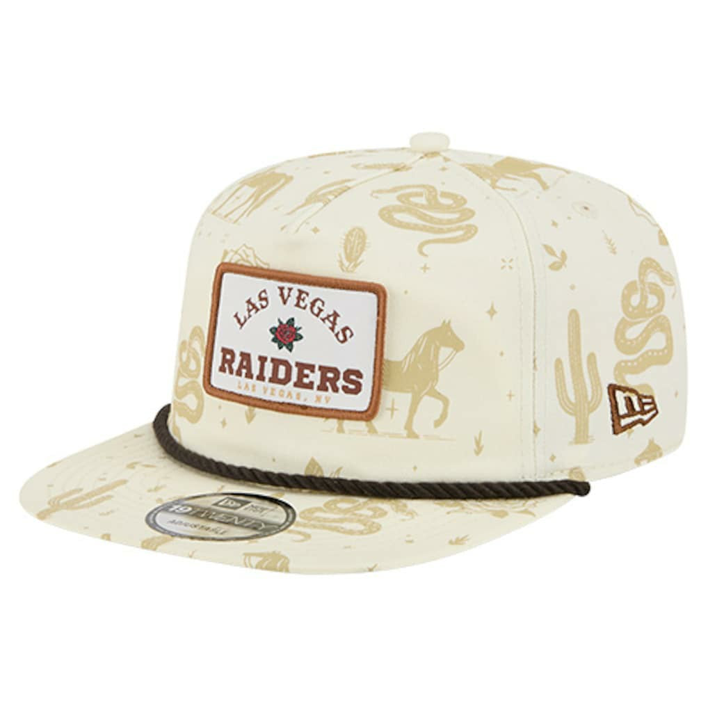 Las Vegas Raiders New Era Desert Rose 19TWENTY Adjustable Hat - Cream on sale