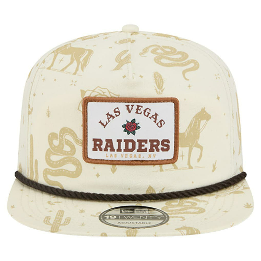 Las Vegas Raiders New Era Desert Rose 19TWENTY Adjustable Hat - Cream on sale