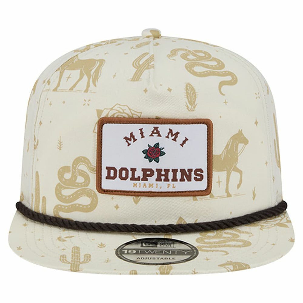 Miami Dolphins New Era Desert Rose 19TWENTY Adjustable Hat - Cream outlet