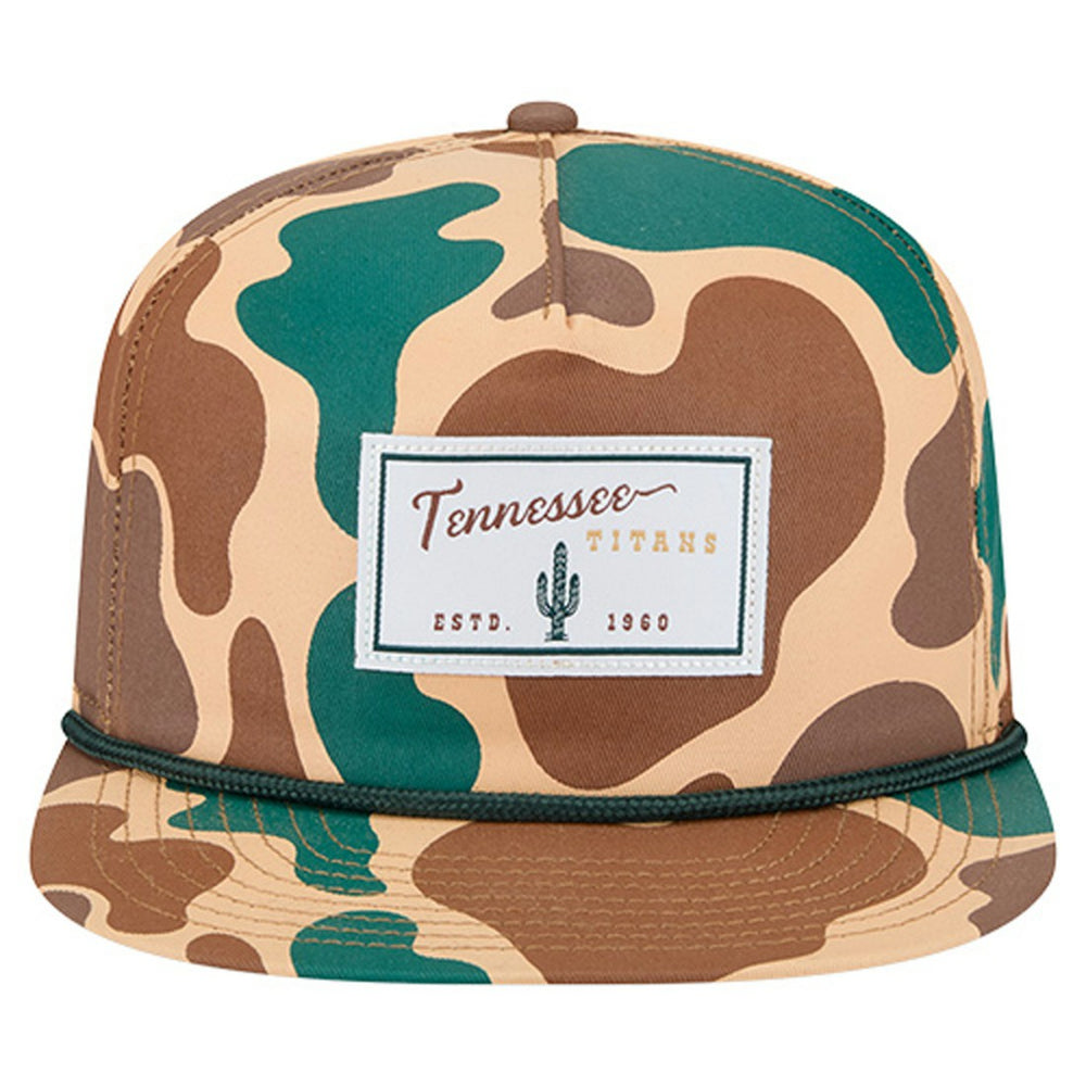 Tennessee Titans New Era Duck Rope 19TWENTY Snapback Hat - Camo online