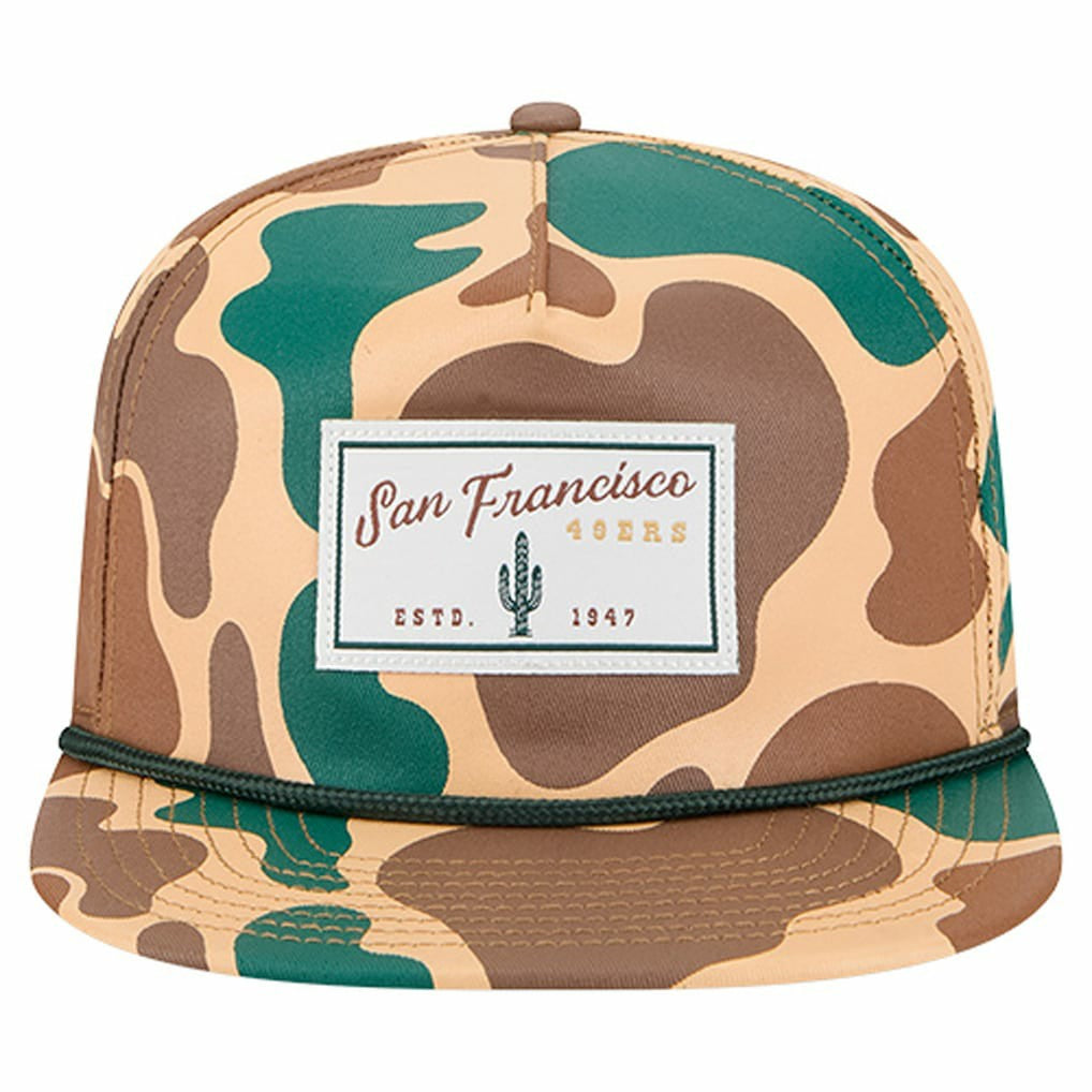 San Francisco 49ers New Era Duck Rope 19TWENTY Snapback Hat - Camo sale