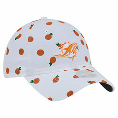 Miami Dolphins New Era Women's Fruit Pattern 9TWENTY Adjustable Hat - White cheap