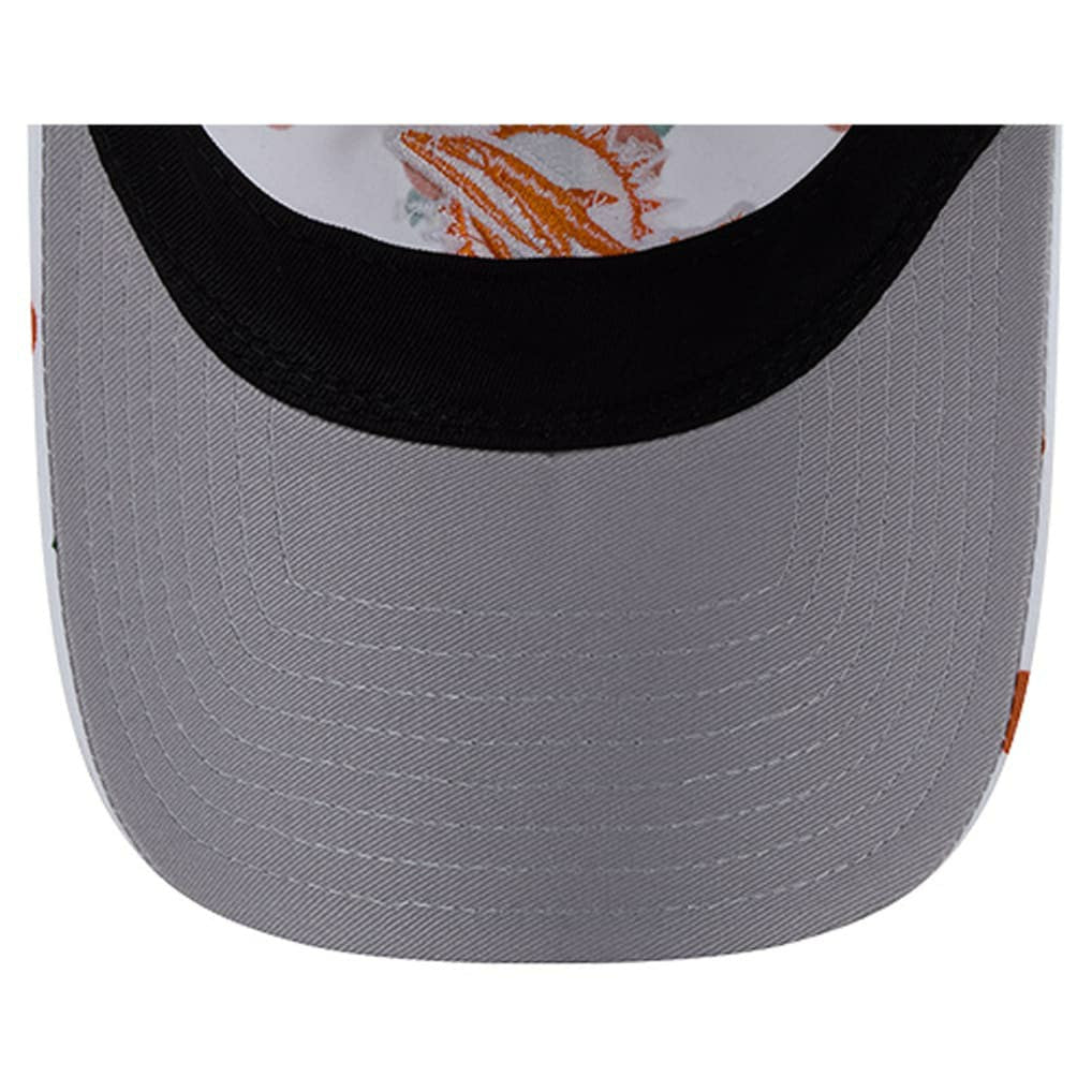 Miami Dolphins New Era Women's Fruit Pattern 9TWENTY Adjustable Hat - White cheap