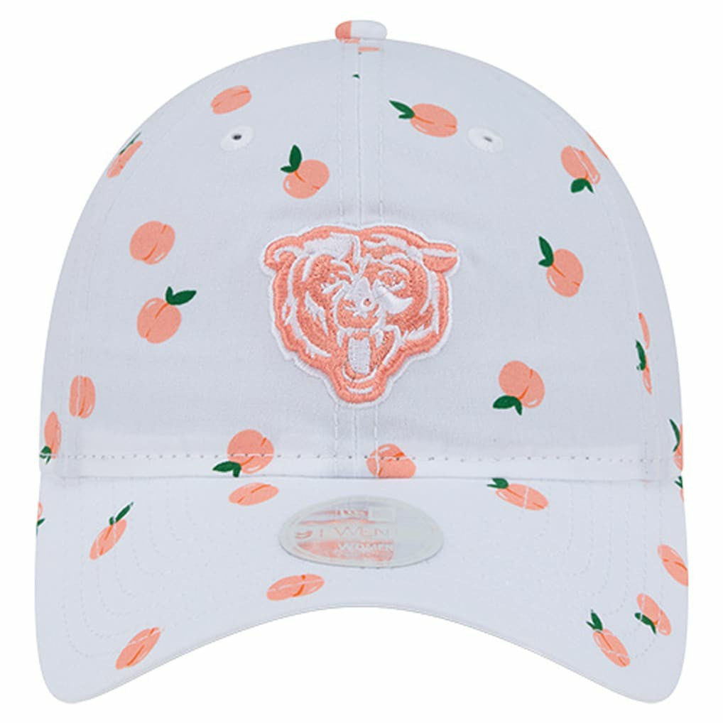Chicago Bears New Era Women's Fruit Pattern 9TWENTY Adjustable Hat - White on sale