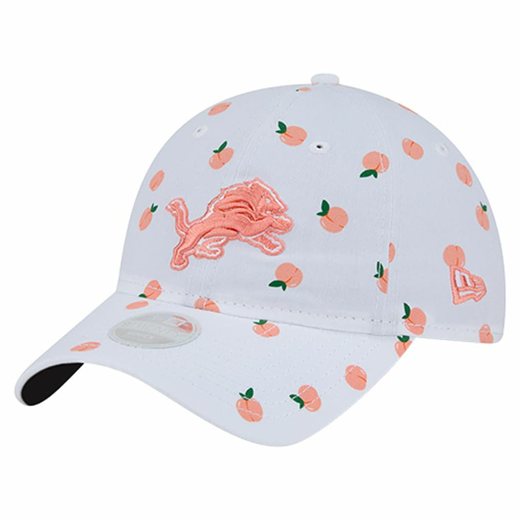 Detroit Lions New Era Women's Fruit Pattern 9TWENTY Adjustable Hat - White sale