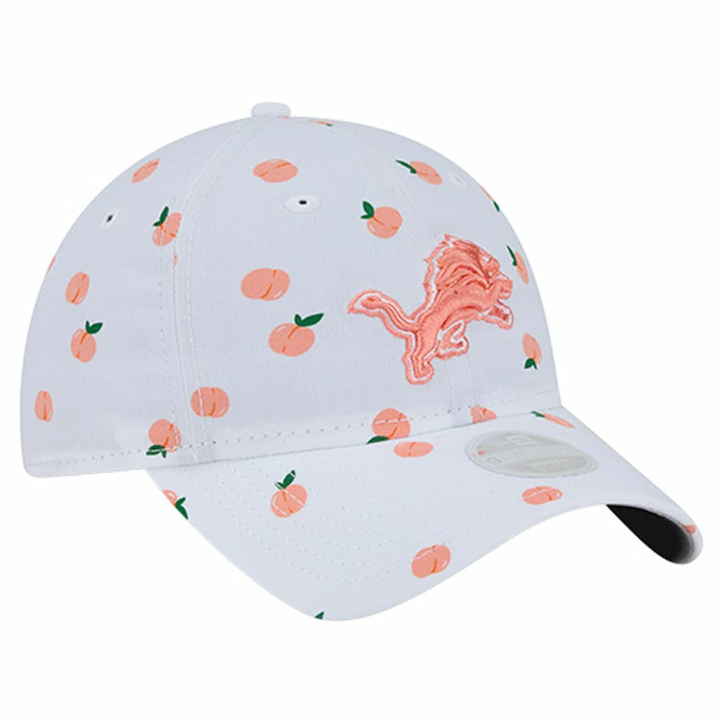 Detroit Lions New Era Women's Fruit Pattern 9TWENTY Adjustable Hat - White sale