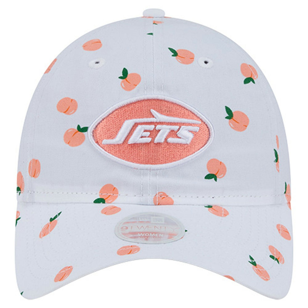 New York Jets New Era Women's Fruit Pattern 9TWENTY Adjustable Hat - White on sale