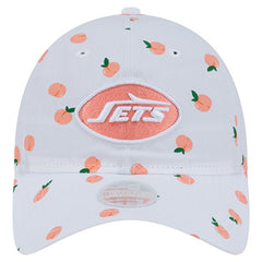 New York Jets New Era Women's Fruit Pattern 9TWENTY Adjustable Hat - White on sale