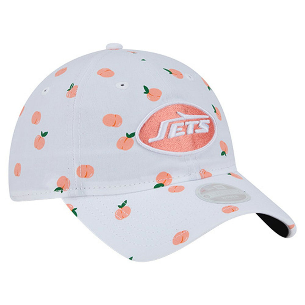 New York Jets New Era Women's Fruit Pattern 9TWENTY Adjustable Hat - White on sale