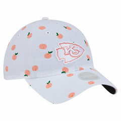 Kansas City Chiefs New Era Women's Fruit Pattern 9TWENTY Adjustable Hat - White for sale