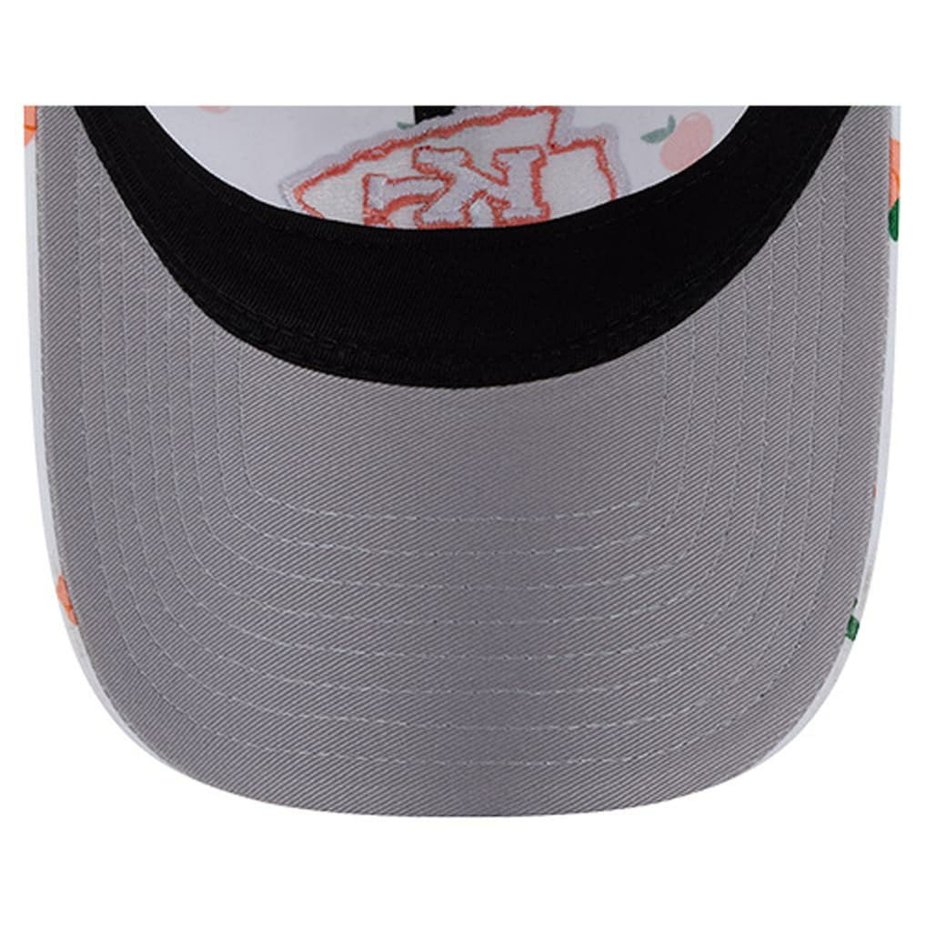 Kansas City Chiefs New Era Women's Fruit Pattern 9TWENTY Adjustable Hat - White for sale