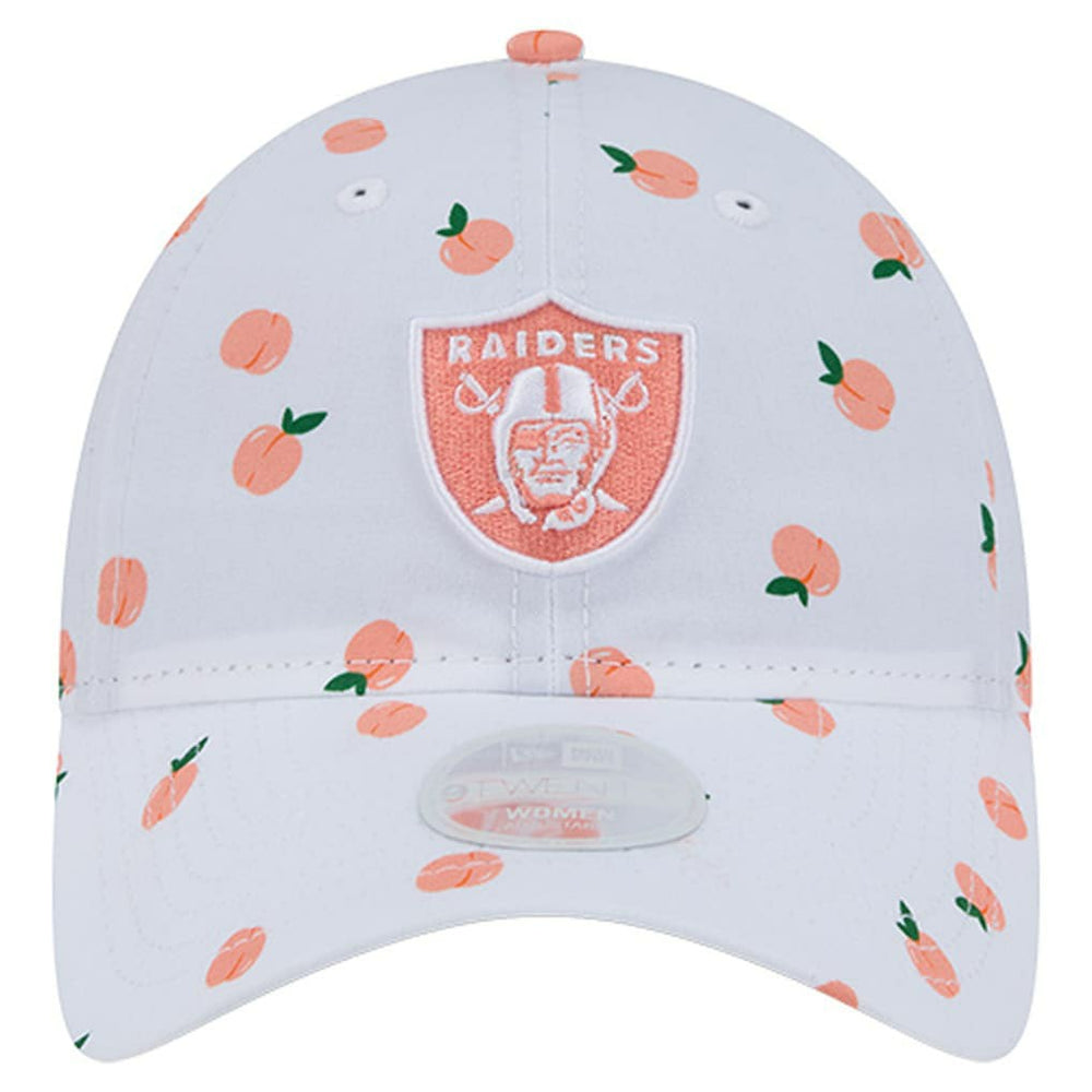 Las Vegas Raiders New Era Women's Fruit Pattern 9TWENTY Adjustable Hat - White sale