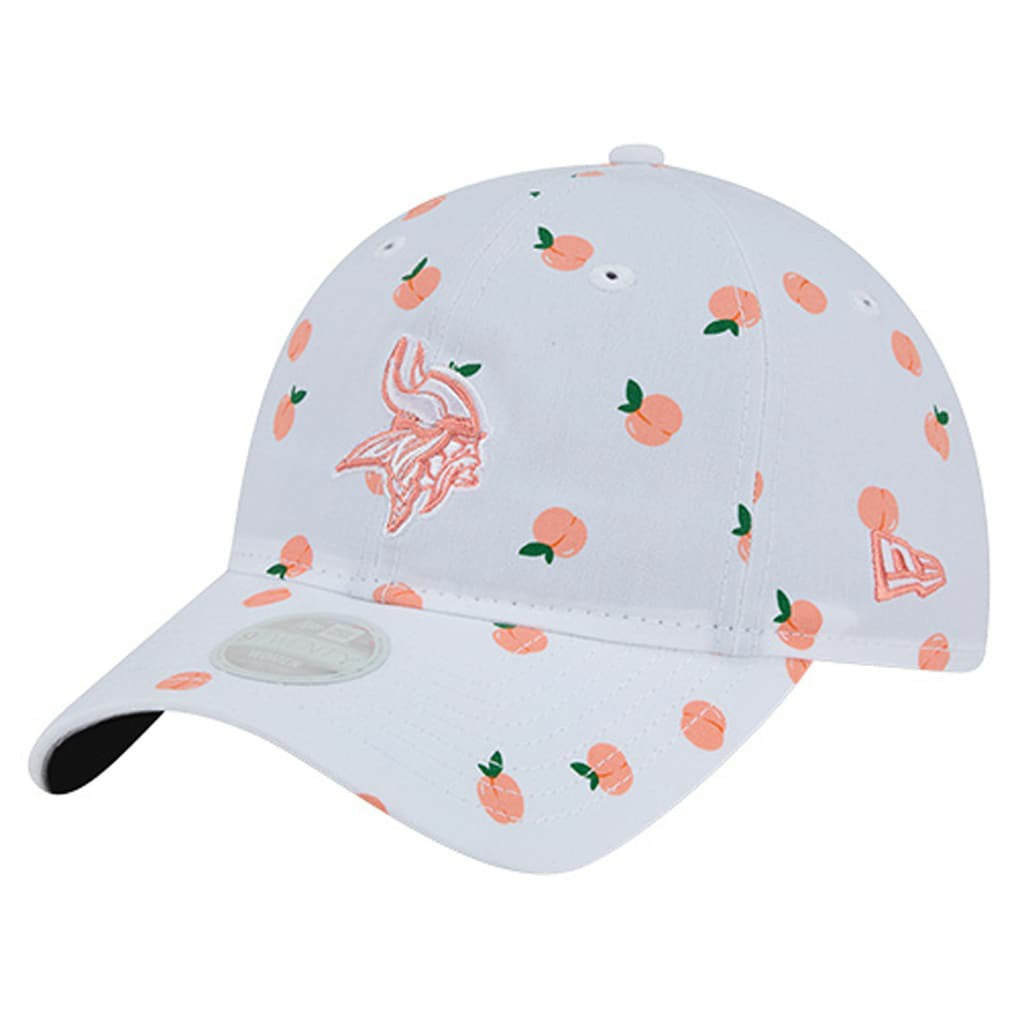 Minnesota Vikings New Era Women's Fruit Pattern 9TWENTY Adjustable Hat - White outlet