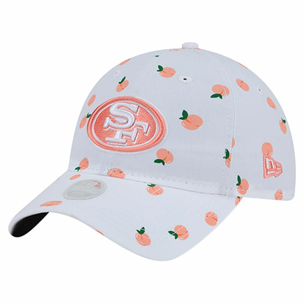 San Francisco 49ers New Era Women's Fruit Pattern 9TWENTY Adjustable Hat - White cheap