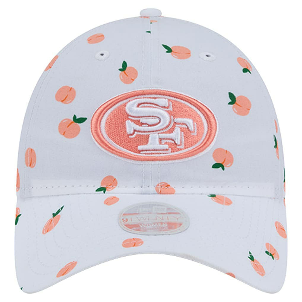 San Francisco 49ers New Era Women's Fruit Pattern 9TWENTY Adjustable Hat - White cheap