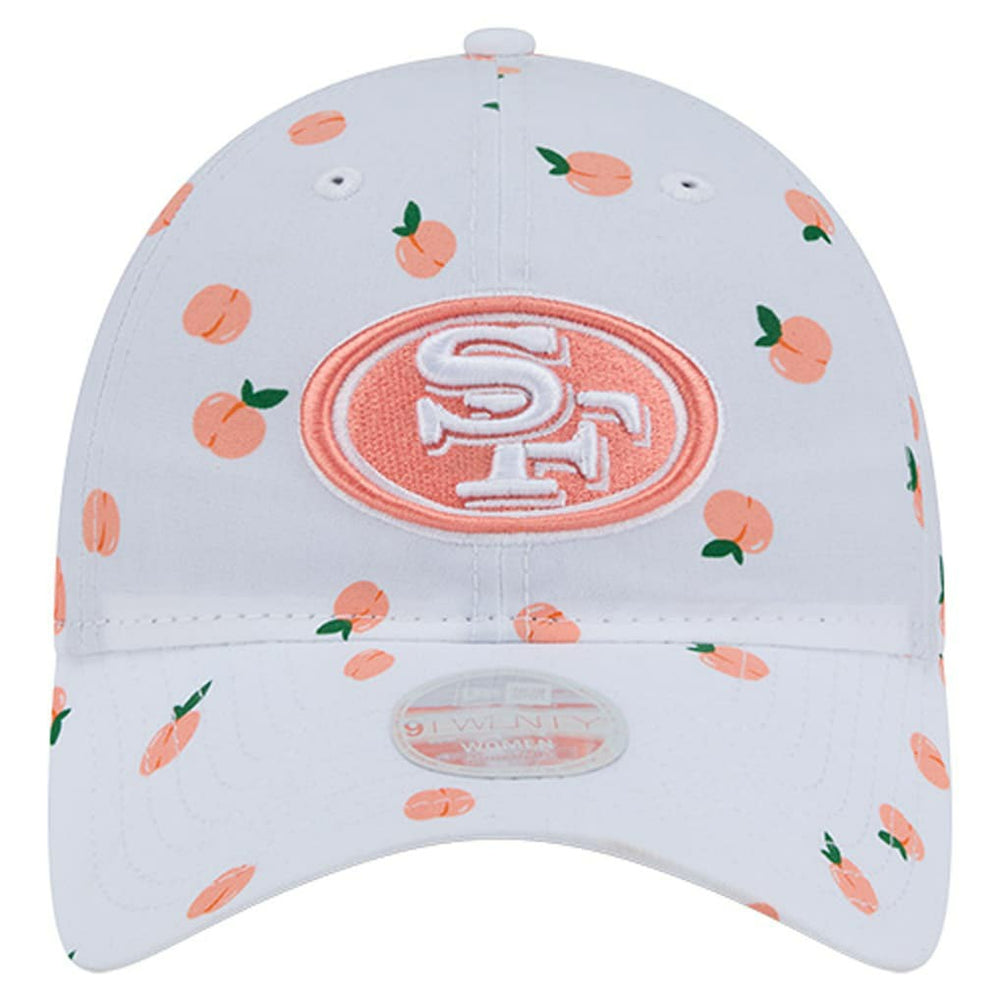 San Francisco 49ers New Era Women's Fruit Pattern 9TWENTY Adjustable Hat - White cheap