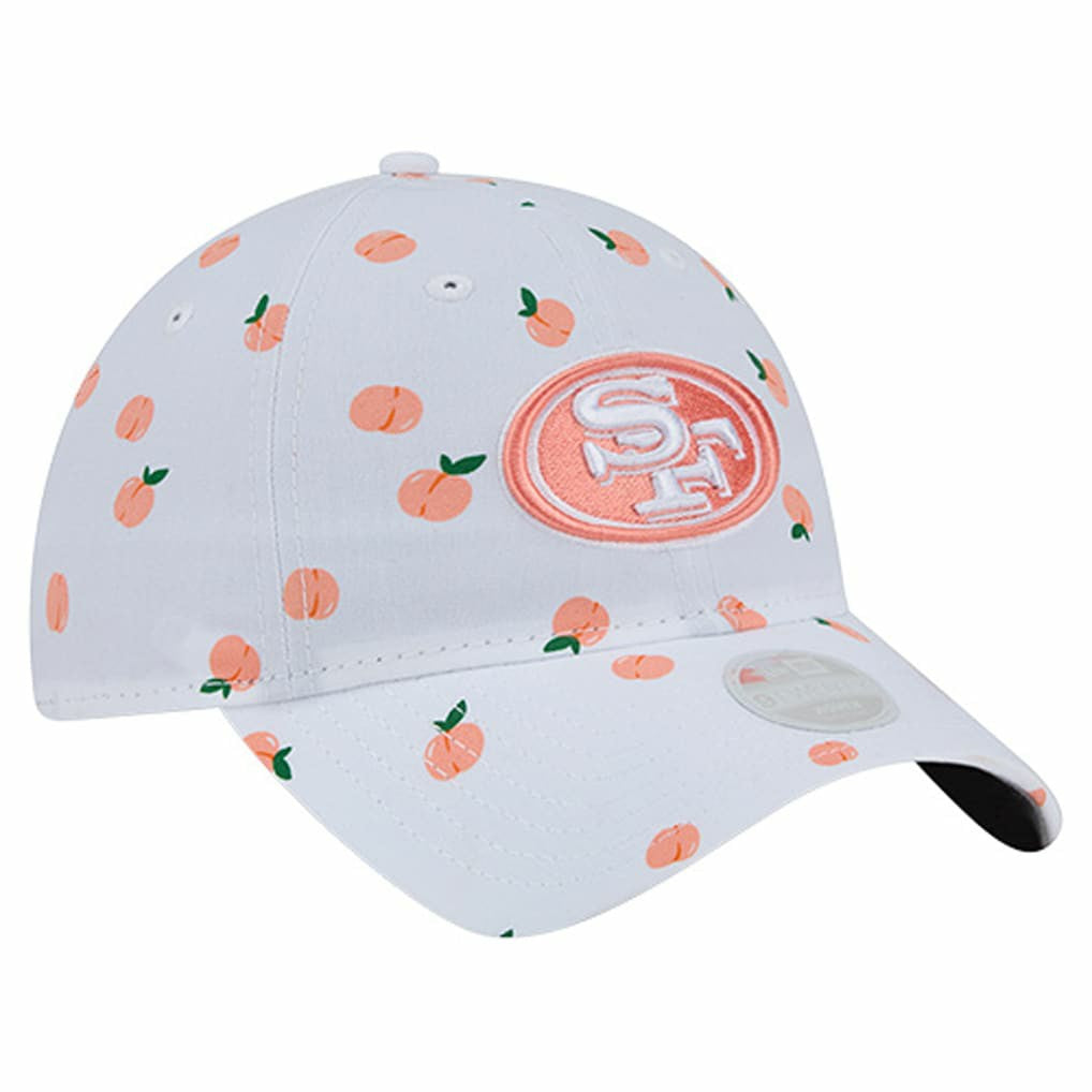 San Francisco 49ers New Era Women's Fruit Pattern 9TWENTY Adjustable Hat - White cheap